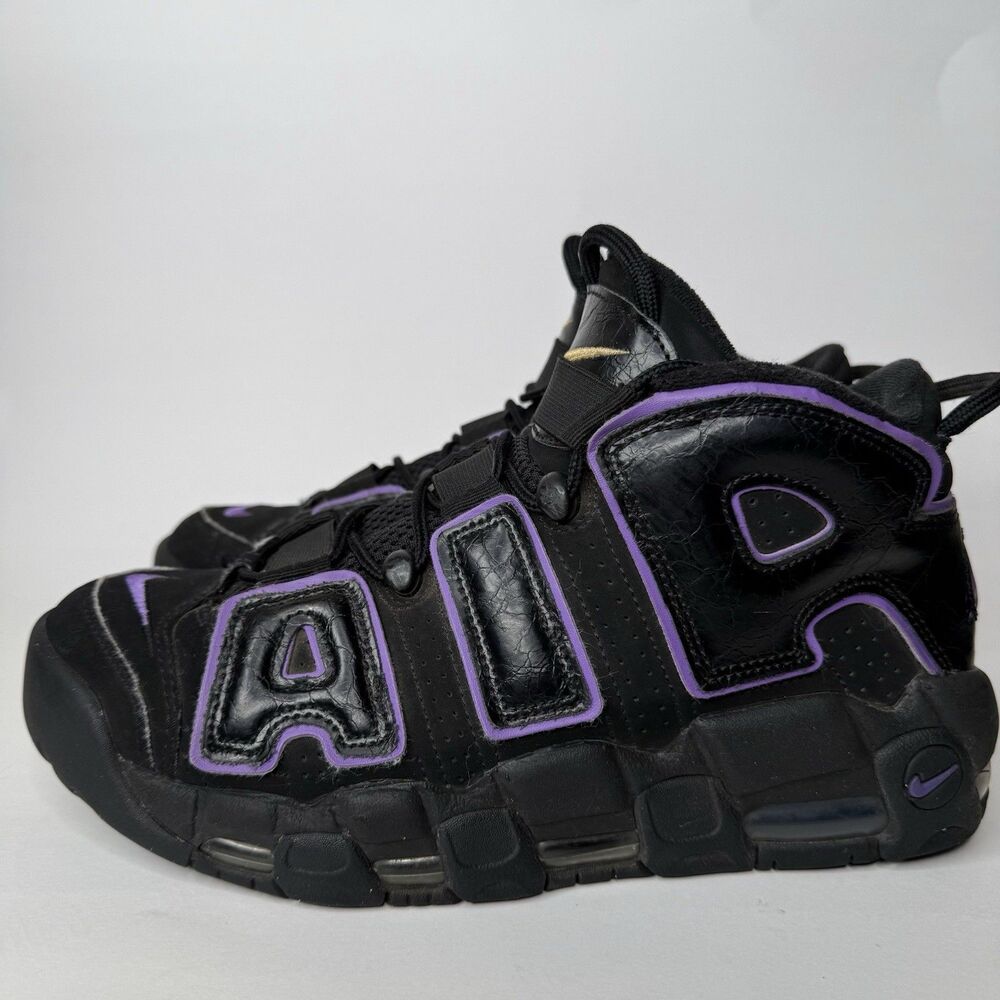 Nike Air More Uptempo 96 Shoes Black Action Grape DV1879-001 Mens Size 8 - Picture 4 of 13